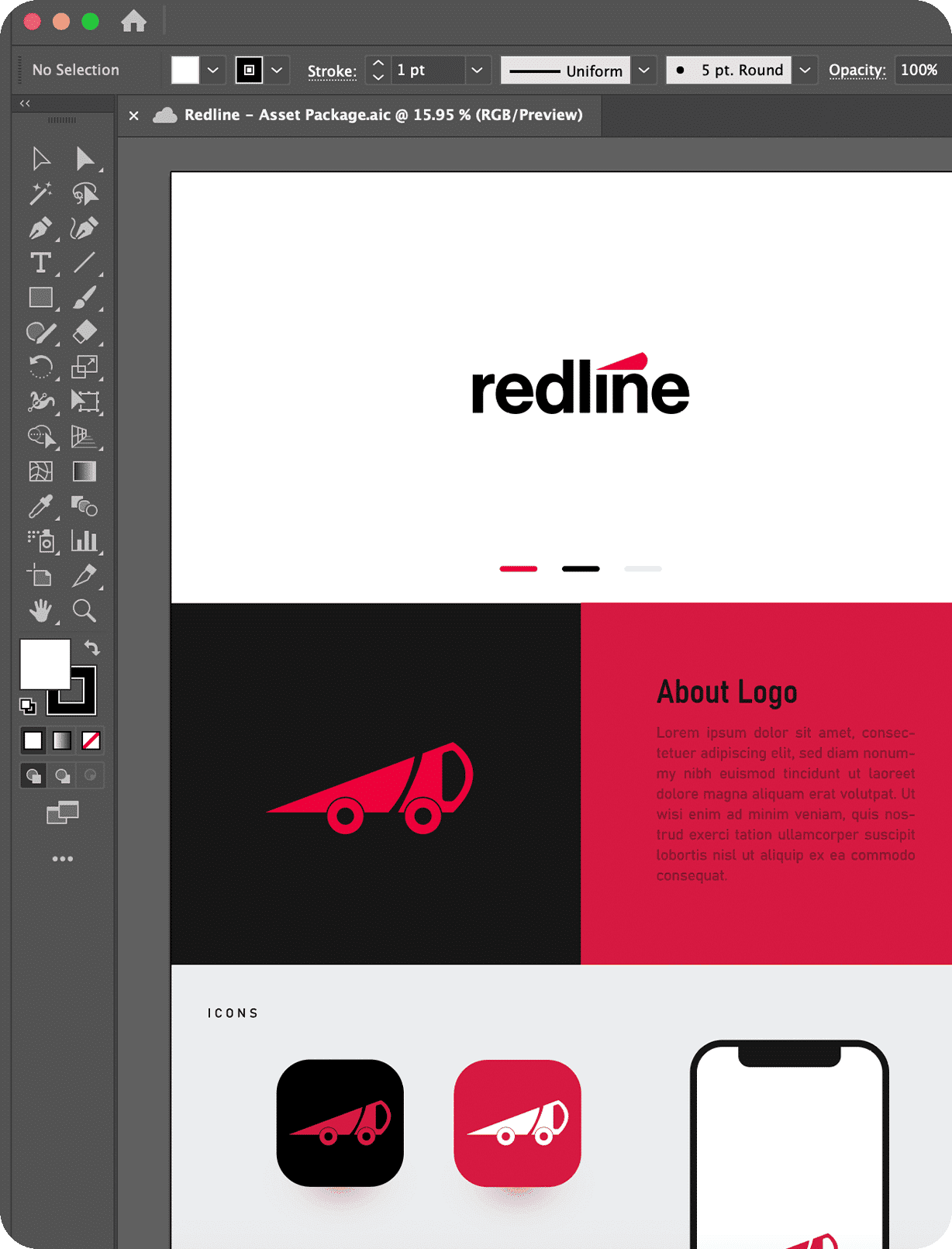 Redline Digital Graphic Design Branding Image